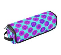 Yuiboo Hair Curler Storage Bag with Heat Resistant Mat | Tear-resistant, Portable, Zipper, with Hanging Loop, Women Essentials Storage Pouch, for Hot Hair Styling Tools, Bright