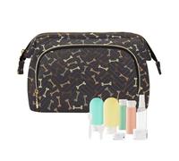 Yuiboo Happy Halloween Cute Cosmetics Bag Portable Makeup Travel Bag Change Purse for Cosmetic Organizer, Happy Halloween56, One Size, Art Deco