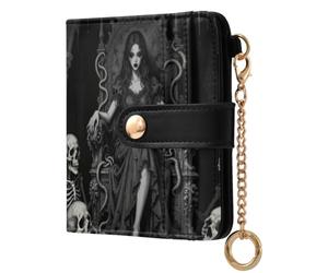 Yuiboo Ladies Foldable Wallet, Lightweight Card Cases | Waterproof, RFID Blocking, As Gift, Dark in Wonderland