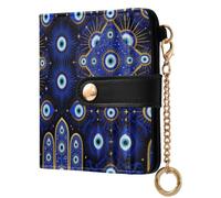 Yuiboo Ladies Foldable Wallet, Unique Card Cases | Compact , Credit Card Holder, As Gift, Hamsa Hand Royal Evil Eye