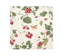 Yuiboo Magic Make Up Bag Cloth Fresh Berry Fruit Red Beige Travel Toiletry Organizer Wrap Camera Lens Cloth Wrapper Organizer Bags For Women 21.7 X 21.7, fresh berry fruit red Beige999, 21.7x21.7in,