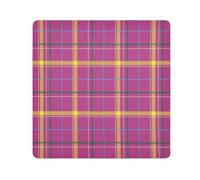 Yuiboo Magic Self-Adhesive Make Up Bag Cloth Buffalo Plaid Scotland Purple Travel Organizer Wrap Camera Lens Cloth Wrapper For Organization 21.7 X 21.7, Buffalo Plaid Scotland purple, 21.7x21.7in, Art
