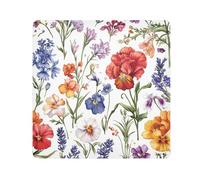 Yuiboo Magic Self-Adhesive Makeup Bag Cloth Spring Cute Floral Colorful Rustic Travel Bag Organizer Wrap Camera Lens Cloth Wrapper For Toiletries 17.7 X 17.7, spring cute floral colorful rustic376,