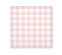 Yuiboo Magic Sticker Toiletries Pouchs Cloth Peach Buffalo Plaid Check Scotland Cosmetic Organizer Wrap Camera Lens Cloth Wrapper Cosmetic Organizers For Travel 13.8 X 13.8, Peach Buffalo Plaid Check