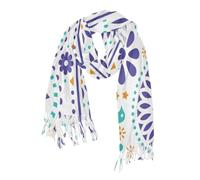 Yuiboo Mexican Folk Art Texture Colorful Scarfs For Women Shawls And Wraps Classic Soft Cashmere Feel Pashmina Shawls And Wraps Cold Weather Accessories 86.6"x30.7", Mexican Folk Art Texture Colorful,