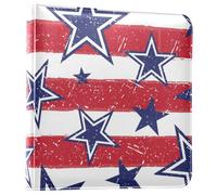 Yuiboo Photo Album 4th Of July Red Stripe Blue Stars Self Adhesive Pages 4x7