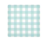 Yuiboo Portable Makeup Bag Cloth Buffalo Plaid Check Scotland Blue Portable Makeup Organizer Wrap Camera Lens Cloth Wrapper For Toiletries 21.7 X 21.7, Buffalo Plaid Check Scotland Blue, 21.7x21.7in,