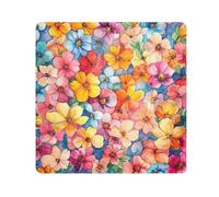 Yuiboo Protective Make Up Bag Cloth Watercolor Flowers Colorful Make Up Organizers Wrap Camera Lens Cloth Wrapper For Organization 21.7 X 21.7, watercolor flowers colorful653, 21.7x21.7in, Art Deco