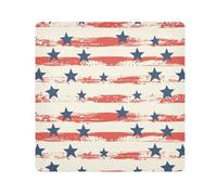 Yuiboo Self Adhesive Cosmetics Pouchs Cloth 4th Of July Red Stars Stripes Retro Makeup Bag Organizer Wrap Camera Lens Cloth Wrapper Makeup For Women 21.7 X 21.7, 4th of July red stars stripes retro,