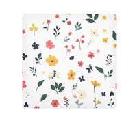 Yuiboo Self Adhesive Cosmetics Pouchs Cloth Spring Cute Colorful Florals White Cosmetic Bag Organizer Wrap Camera Lens Cloth Wrapper For Organization 21.7 X 21.7, spring cute colorful Florals white23,