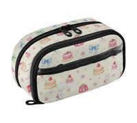Yuiboo Sweets and Bows Art Elastic Pen Loops Pencil pouching Full Printed Water Resistant Back To School Supplies