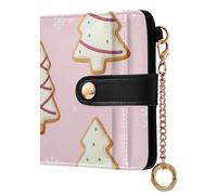 Yuiboo Vintage Parisian Print Ladies Classic Foldable Wallet Unique Waterproof RFID Blocking as Gift, Cookie Tree Print, One Size, Art Deco