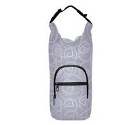 Yuiboo Water Bottle Sling for Walking Roses Swirl Elements Purple Space-Saving Water Bottle Insulated Holder Water Bottle Holder for Hiking,Fits 20 oz, 24 oz, 32 oz,40 oz bottles