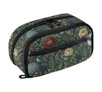 Yuiboo William Morris forests Floral Multi-Slot Pencil pouching Portable Large Capacity Wear Resistant forAdult Office