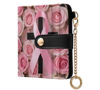 Yuiboo Women's Folding Card Wallet, Cute Card Cases | Compact , 7 Card Slots, For Shopping, Faith Cross Warrior Survivor