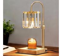 Yuichoy Candle Warmer Lamp with Timer & Dimer, Compatible All Jar Candles, Electric Top Candle Melter, Glass Candle Heater for Scented Wax