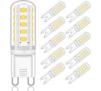 Yuiip G9 LED Light Bulb 5W - Natural White 4000K, Energy-Efficient Replacement for 33W/40W Halogen Bulbs, Non-Dimmable, G9 Pin Base, 400LM, 360° Beam Angle, AC 220-240V, 10 Pack