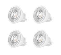 Yuiip MR 11/GU4 4W LED Light Bulbs 35W - 40W Halogen Equivalent AC/DC 12V 390LM Warm White 3000K Beam Angle 38° MR11 Recessed Spotlight Bulb ø34.5x38mm 4 Pack