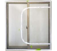 Yuing Custom Size The New Cat Pets Protection Window Net Mesh with Zipper, Fly Screen Window Bug Net Anti-Mosquito Insect, Self-Adhesive Netting Easy Install