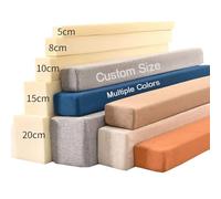 Yuing Rectangle Long Headboard Gap Filler, Custom Size Bed Gap Filler Bed Wedge, Removable Cover, Close the Gap Between Headboard and Mattress (Thick: 5cm)
