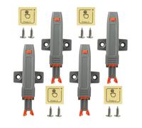 Yuio 4Pack Push to Open Door Catches, Push Opener Latch for Cupboards, Strong 30 N Spring Release Heavy Duty, Touch Open Latch, Self Closing Push Latch for Kitchen Cabinets Closets Wardrobes Closures
