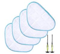 Yuio 4PCS Steam Mop Pads for H2O HD Steam Mop,Microfibre Mops, Reusable Washable Cleaner Pads for Floor/Wooden Board/Marble/Stone Slab/Tile/Carpet/Vinyl Cleaning