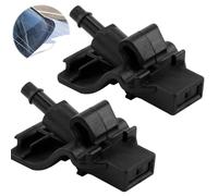 Yuiturt 2PCS Car Front Windshield Washer Jet Wiper Nozzles, 1902209 EB3B-17666-AA EB3B17666AA, Windscreen Washer Jets Wiper Spray Jet for Ford Ranger ix35 MK2 Mk4 2015 TKE, Black