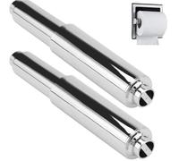 Yuiturt 2PCS Toilet Roll Holder Insert, Stainless Steel Toilet Paper Holder Roller Replace Spring Rod, Universal Toilet Paper Roller Replacement Accessories for Bathroom and Kitchen, 11cm - 17cm