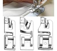Yuiturt 3 Pcs Sewing Machine Presser Foot, 3/4/6 Mm Replacement for Brother, Feiyue, Janome, and Fanghua 505A/508, Sewing Machine Accessories, Low Shank Snap-On, Brother Sewing Machine Accessories