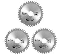 Yuiturt 3PCS 115mm Wood Cutting Disc for Angle Grinder, 4.5" 40 Teeth Circular Saw Blades Carbon Steel, Wood Cutting Blade, Includes 20mm & 16mm Reduction Rings for Precision Cuts