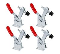 Yuiturt 4pcs 79mm Hand Toggle Clamps for Woodwork GH-201, 60Lbs Quick Release Welding Clamps, Red Anti-Slip Toggle Clamps for Compact Woodwork, Sash Clamps, and Woodworking Projects