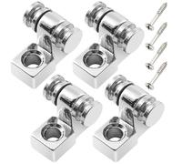 Yuiturt 4PCS Roller Guitar String Trees Guides Retainers, Chrome String Retainers with Mounting Screws for Fender Strat/Tele, Locking String Guides for Electric Guitar Tuning Stability