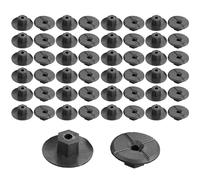 Yuiturt 50 Plastic Nuts Wing Nuts Black for Wheel Arch Protection Fixing Clips Splash Guard Wheel Arch Trim Undertray Bumper - Fits 2019900050, 51711958025