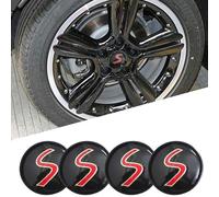 Yuiturt 54mm Wheel Centre Hub Caps Rim, Mini Cooper S Accessories, Wheel Hub Centre Caps, Hub Cover for Mini S, JCW, R53 R56 F56 F60, Car Decoration and Logo Wheel Hub Covers