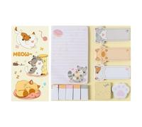 Yuiturt 550 Sheets Cute Cat Sticky Notes, Cat Paw Shape Memo Pads, Cartoon Cat Post-it Notes, Self-Adhesive Notepads, Kawaii Stationary for Girls, Kids, Perfect Party Bag Fillers for Kids