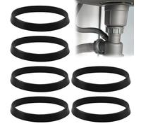 Yuiturt 6 PCS 40mm Rubber Washers for Plumbing, Cone Sink Plug Rubber Seals for 1 1/2 Inch Drain Pipe, Waste Pipe Gaskets & Sink Odour Trap Seals, Universal Basin Waste Seal Kit (40MM/1.5")