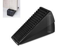 Yuiturt Heavy Duty Door Stop, Adjustable Door Wedge, Extra Large Door Wedge, Non-Slip Doorstops Wedge for Heavy Doors, Tall Rubber Door Wedges Indoors, Door Jammer, Black Tall Door Stop for Floor