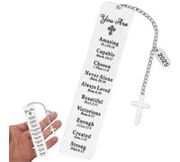Yuiturt Metal Christian Bookmarks Gifts, Bookmarks for Women, 2025 Bible Bookmark Inspirational Christian Gifts for Women, Personalised Book Mark for Birthday, Graduation, Communion, Religious Gifts