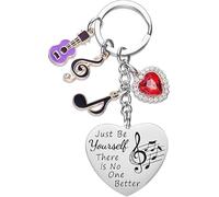 Yuiturt Taylor Quotes Merch Music Lover Keychain Gifts For Women Daughter Teen Girls Cute Keychains, Inspirational Gift Guitar Pick Keyring for Guitarist Musicians Music Lovers Music Teacher Gift