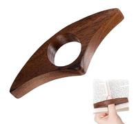 Yuiturt Wooden Book Page Holder - Handmade Natural Walnut Thumb Bookmark - Reading Accessories for Readers, Book Lovers, Reading Enthusiasts Gifts