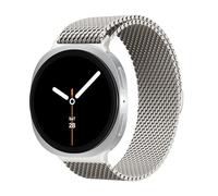 YuiYuKa Metal Straps for Galaxy Watch 8 40mm 44mm/ 8 Classic 46mm,Magnetic Mesh Stainless Steel Wristband Milanese Loop Strap for Samsung Galaxy Watch 8 Classic 46mm (2025) Women Men