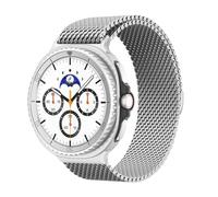 YuiYuKa Metal Straps for Galaxy Watch 8 40mm 44mm/ 8 Classic 46mm,Magnetic Mesh Stainless Steel Wristband Milanese Loop Strap for Samsung Galaxy Watch 8 Classic 46mm (2025) Women Men