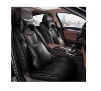 YUJHMN Car Seat Covers Universal Set for VW Volkswagen Touareg/Variantl/Tiguan/Golf/New Beetle/Multivan/Sharan/Caravelle/Tiguan Accessories, Black