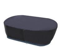 YUJHON Stock Tank Cover Oval Ice Water Therapy Ice Bath Cover Cold Water Cover Made of 420D Waterproof Oxford to Keep Your Water Tank, Tub, Pool Clean (Black)