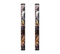 yujhopp Cute Owl Print Refrigerator Handle Covers, Washable Kitchen Appliances Gloves for Microwave Dishwasher Fridge Door Cloth Protector Covers (2-Pack)