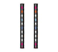 yujhopp Glitter Rainbow Polka Dot Stripe Black and White 4 Print Refrigerator Handle Covers, Washable Kitchen Appliances Gloves for Microwave Dishwasher Fridge Door Cloth Protector Covers (2-Pack)