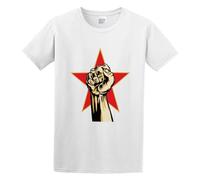 YUJIAN FLOSS Prophets of Rage Revealed Scoop Necks Casual Round Neck T Shirt White XL