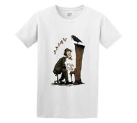 YUJIAN FLOSS Tom Waits Pianos Casual Round Neck T Shirt White M