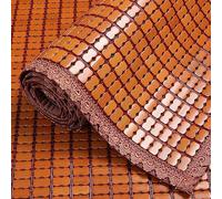 YUJIANHUAA Bamboo Mat,Summer Sleeping Mat,Summer Cooling Sleeping Pad,Foldable Carbonized Mahjong Bamboo Bed Mat,Smooth Wear Resistant,for Home School Dormitory Sofa Bed Chair (80x190cm)
