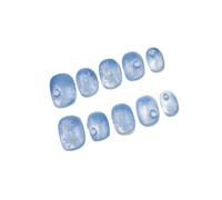 YUJIEBB 10pcs Red Oval Short Press-On Nails with Cute Tomato Design Glossy Nail Art Set for Women and Girls Wear